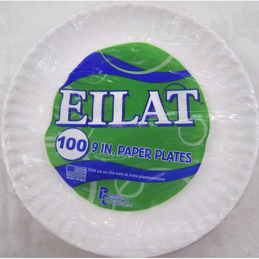 9' Eilat Paper Plate 100ct; 10/cs