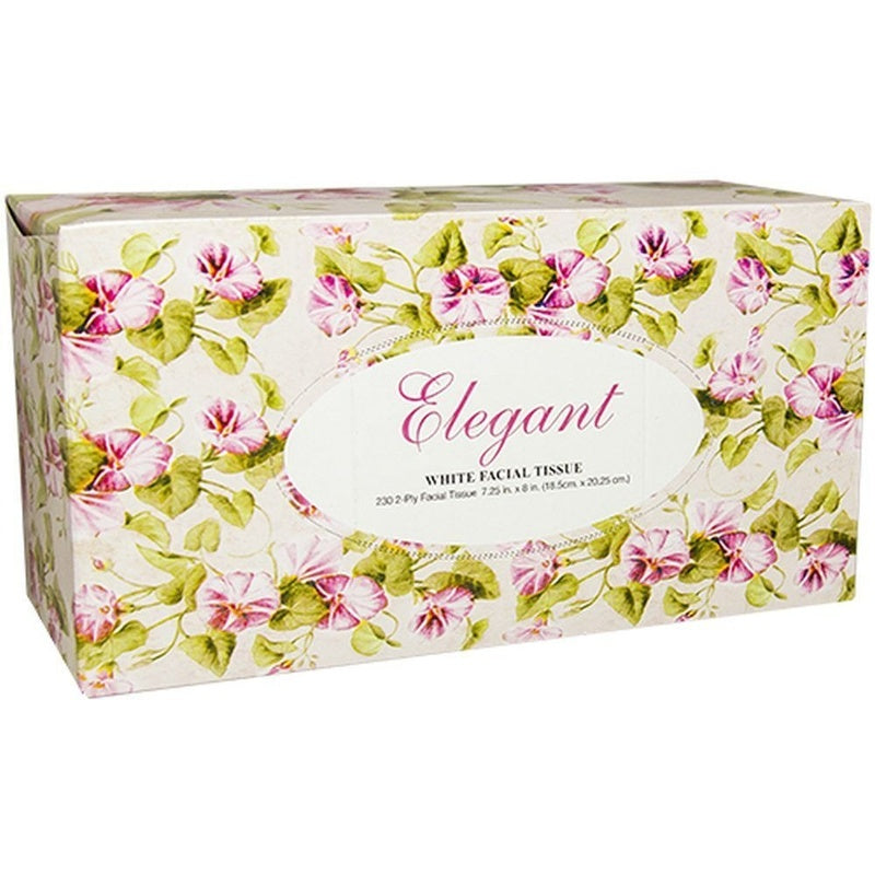 Elegant Facial Tissue Box 230ct 24/cs