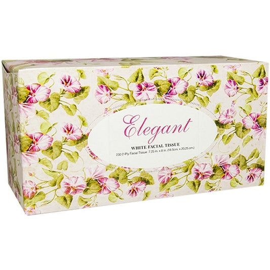 Elegant Facial Tissue Box 230ct 24/cs