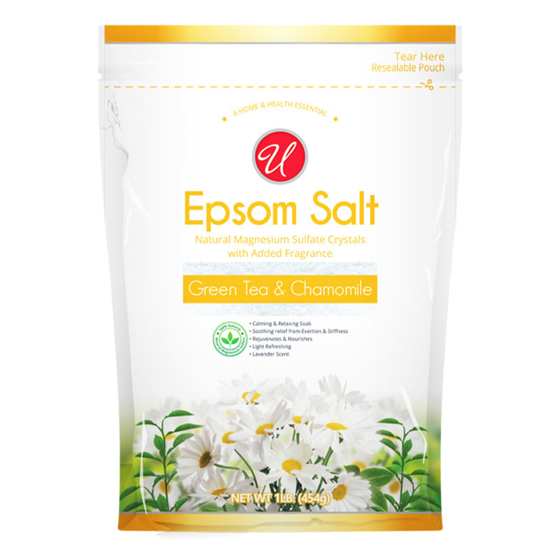 Universal Epson Salt Bag 16oz-Green Tea & Chamomile 12/cs