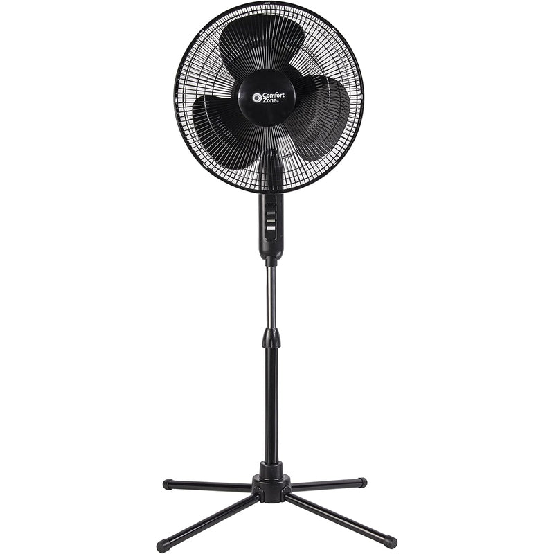 16" Comfort Zone Stand Fan W/Remoed 1/cs
