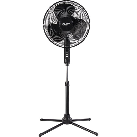 16" Comfort Zone Stand Fan W/Remoed 1/cs