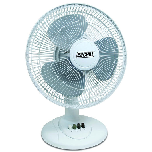 EZ-CHILL 12 UL Desk Fan-White 1/cs