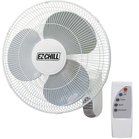 EZ Chill 16' (40cm) Wall Fan With Remote 1/cs
