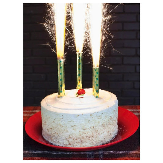 6" Firework Birthday Cake Candle 6ct; 10/cs
