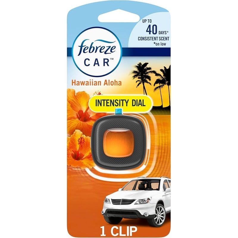 Febreze Car Air Freshner Vent Clips-Hawaiian 8/cs