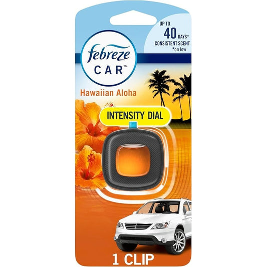 Febreze Car Air Freshner Vent Clips-Hawaiian 8/cs