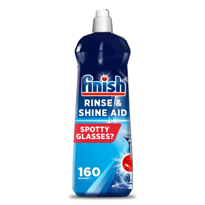 Finish Powerball Rinse & Shine Aid 800ml (27oz)-Lemon Sparkle 12/cs