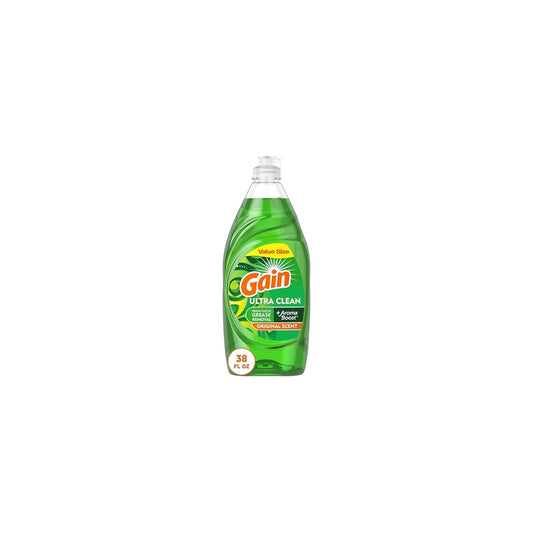 Gain Ultra Dish Liquid 38oz-Original 8/cs