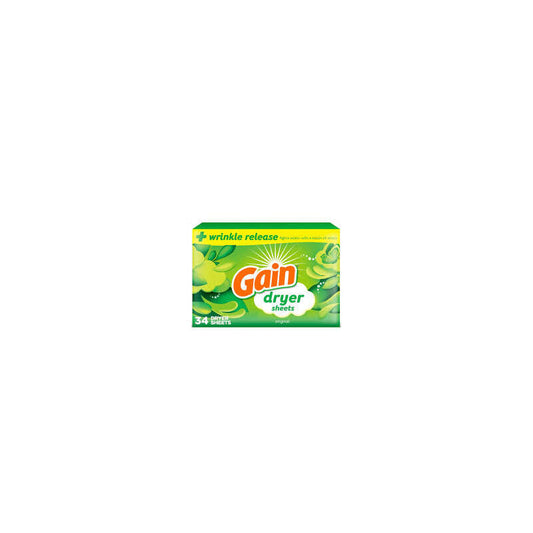 Gain Dry Sheet 34ct-Original 12/cs