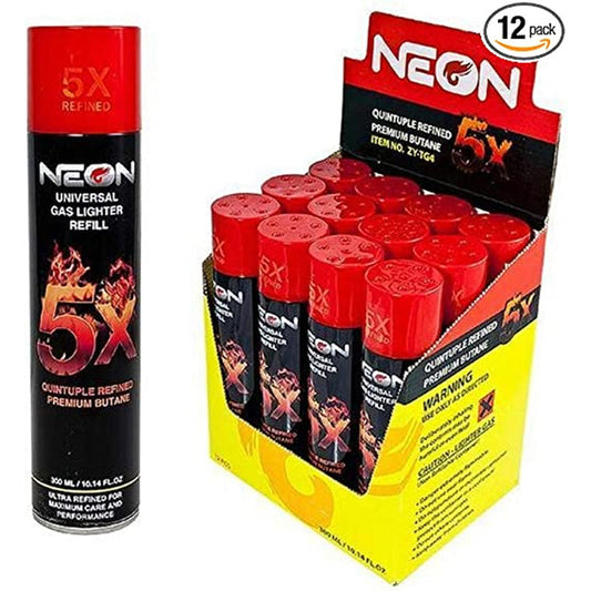 Neon Butane 300ml for Lighter (12/cs)