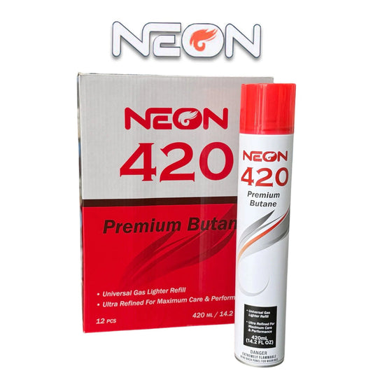 Neon Premium Butane 420ml for Lighter (12/cs)