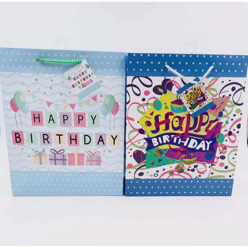 Small Happy Birthday Gift Bags 12/72/cs