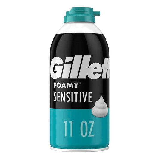Gillette Shave Foamy 11oz-Sensitive Skin 12/cs