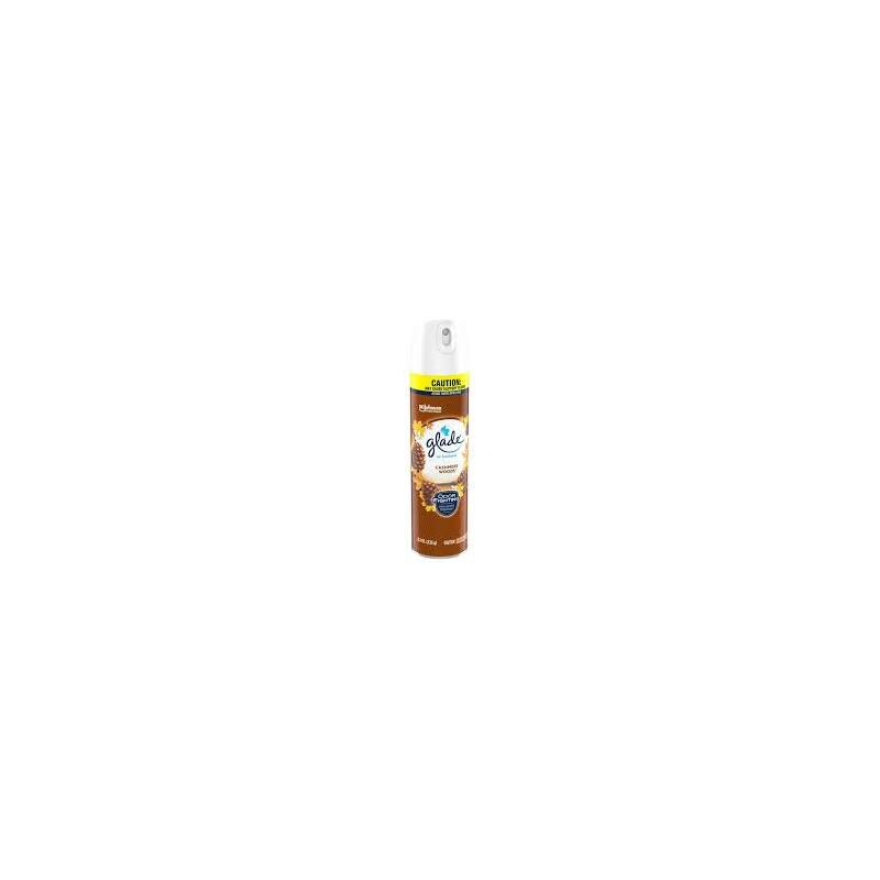 Glade Air Freshner 8.3oz Compressed Aerosol- Cashmere Woods 6/cs