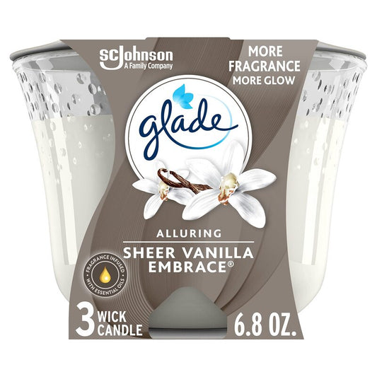 Glade Candle 120g(4.23oz)-Sheer Vanilla Blossom 6/cs