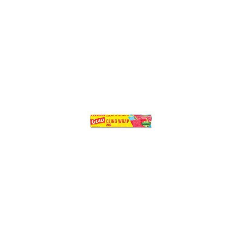 Glad Cling Wrap 200ft; 12/cs