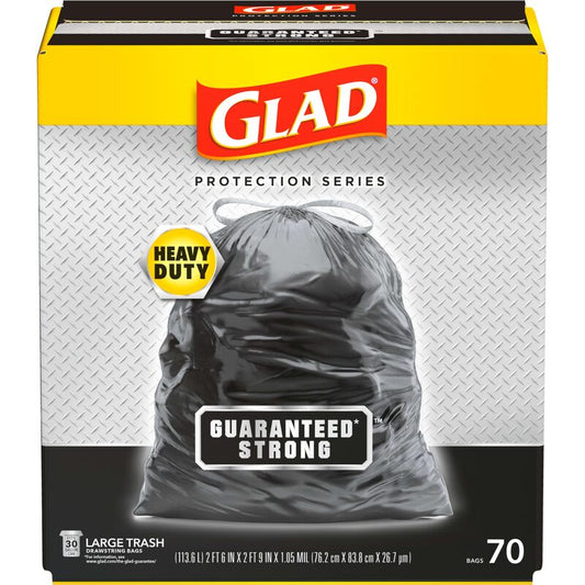 Glad 30gal 10ct Trash Bag 12/cs