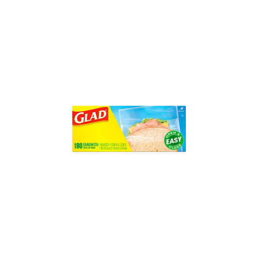 Glad Fold-Up Sandwich Bag 180ct;12/cs