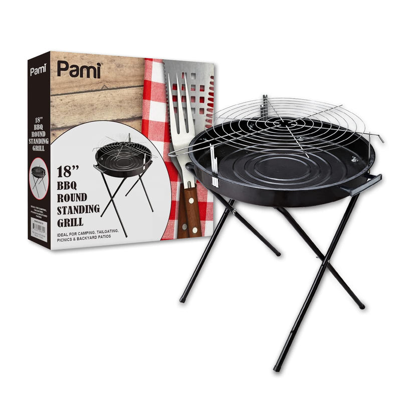 18' Pami BBQ Round Stand Grill 1/cs