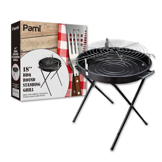 18' Pami BBQ Round Stand Grill 1/cs