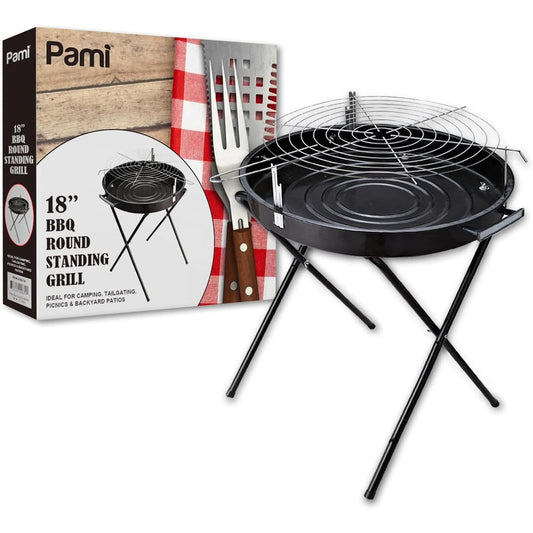 PAMI 18" Round Covered Grill w. Wheels 1/cs