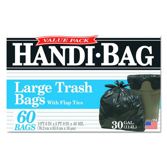 Handi-Bag Trash Bag 60ct-30Gal 6/cs