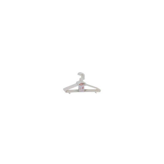Home Style Plastic Hanger 6ct-White 36/cs