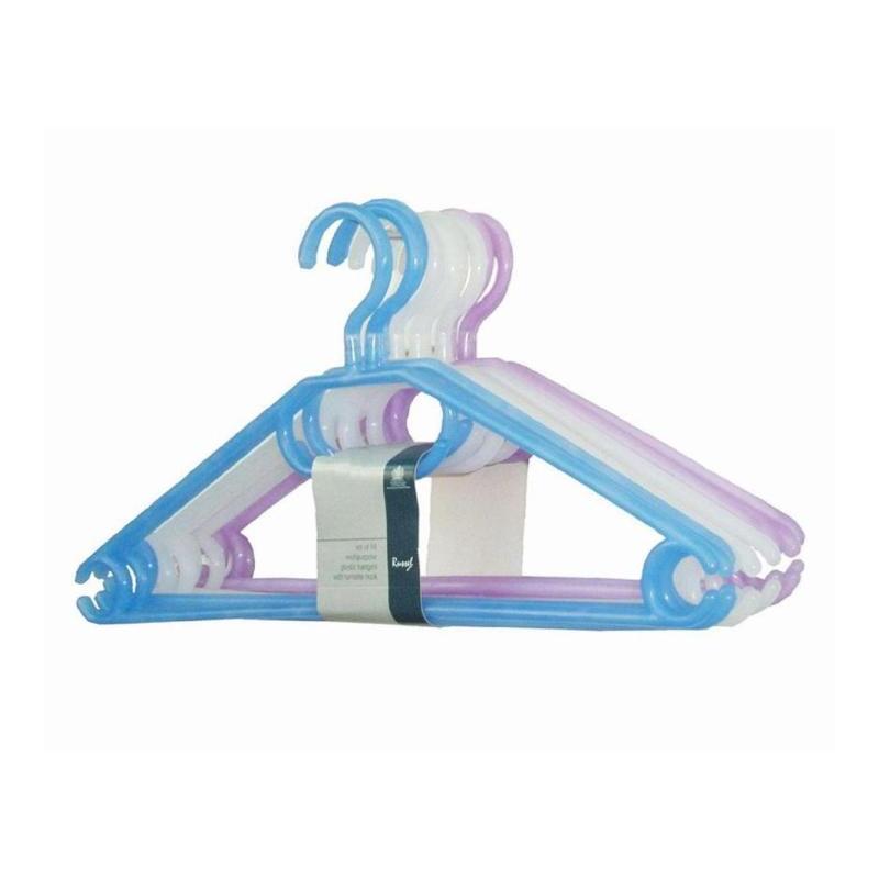 Home Style Plastic Hanger 6ct- Blue 36/cs