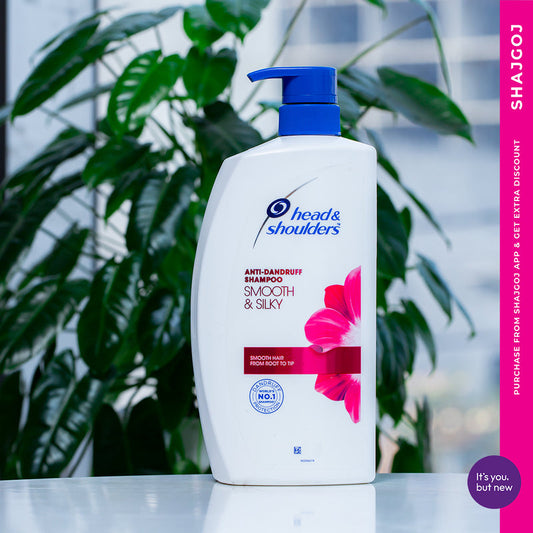 H&S Shampoo 650ml W/Pump - Smooth & Silky 6/cs