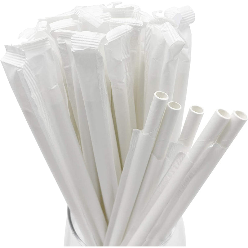 7.4' Paper Wrap DrinkKing Straw 350ct; 24/cs