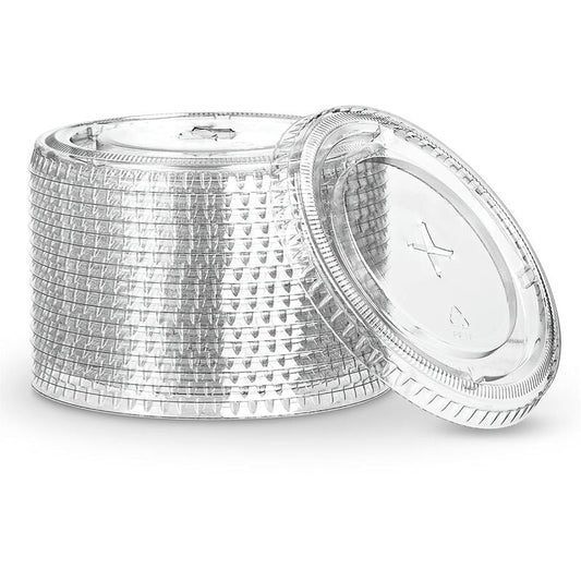 Well Choice Flat PET Cup Lids 50ct(1000ct) for 10oz--24oz; 20/cs