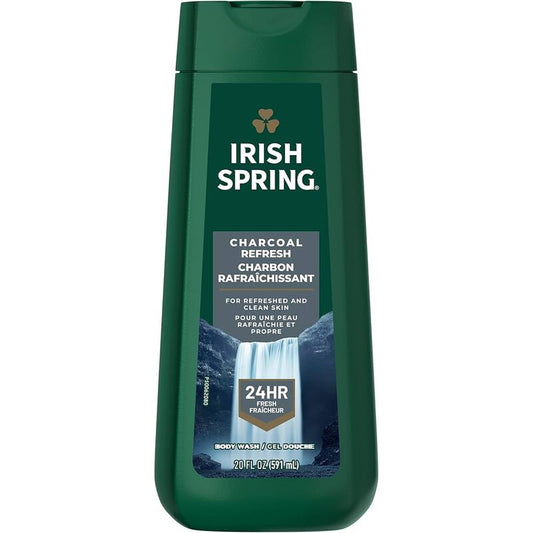 Irish Spring Body Wash 20oz-Charcoal 4/cs