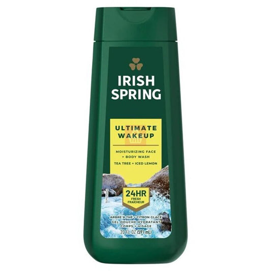 Irish Spring Body Wash 20oz-Deep Action Scrub 4/cs