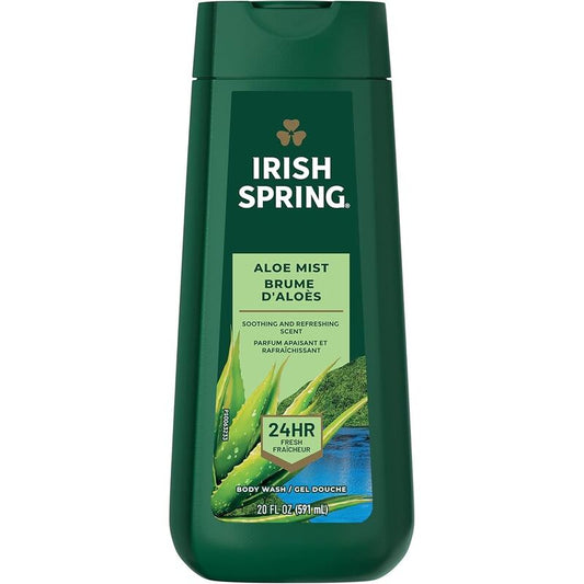 Irish Spring Body Wash 20oz-Aloe 4/cs