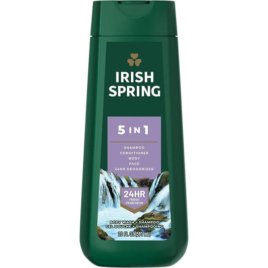 Irish Spring Body Wash 20oz-5 in 1 4/cs
