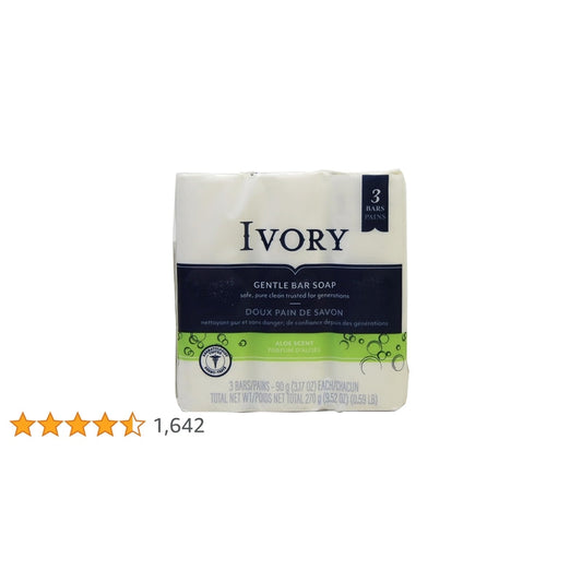 Ivory Soap 3ct(3.1oz)- Aloe 24/cs
