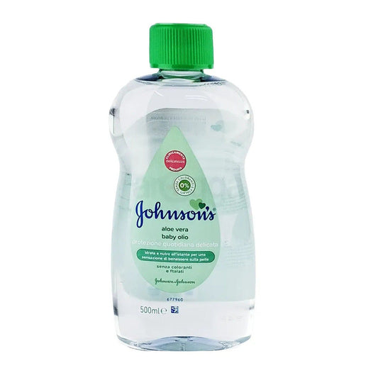 JJ Baby Oil 500ml-Aloe 12/cs