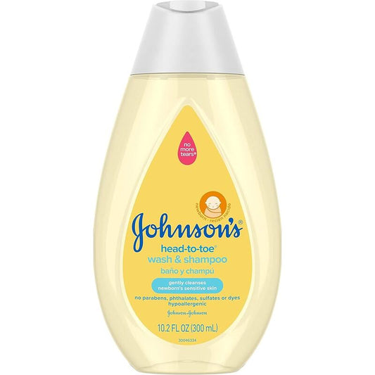 JJ Baby Wash 10.2oz (300ml)-HEAD to Toe 6/24/cs