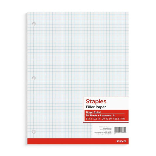 Graph Paper loose 80ct; 48/cs