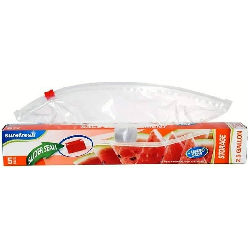 EZ Stor FREEZER & STORAGE SLIDER Bag 5ct 2.5gal 24/cs