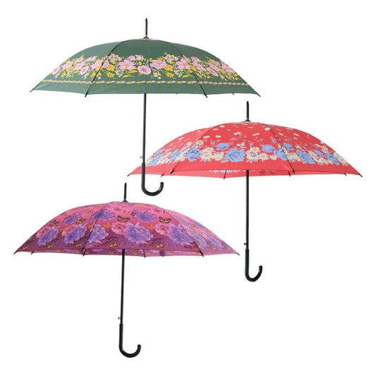 46" Auto Long Umbrella Check Print-ASST. 12/cs