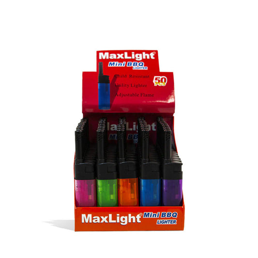 Max Light Multi Purpose Mini BBQ Lighter-Windproof 50/cs
