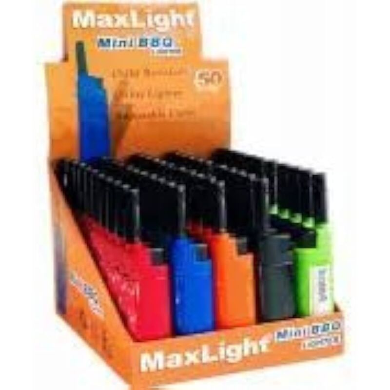Max Light Barbecue Lighters -Black (48/cs)
