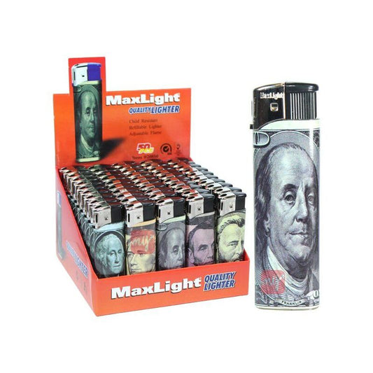 MaxLight Electronic Lighter-Dollar 50/cs