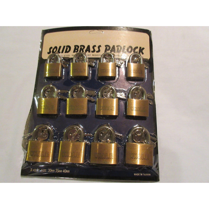 Padlock 30/35/40mm 12/Card