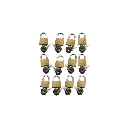 Brass Padlock 20mm 24/card