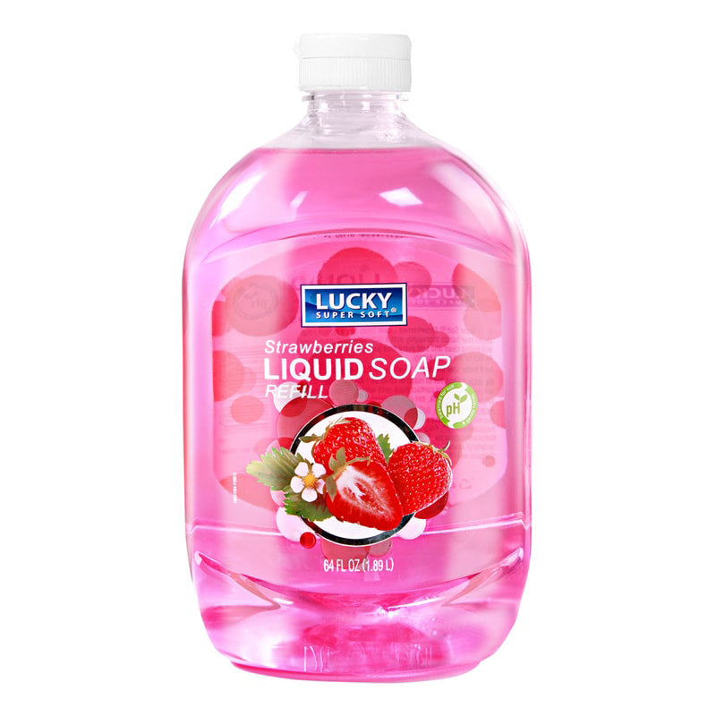 Lucky Hand Soap Refill 64oz- Strawberries 6/cs