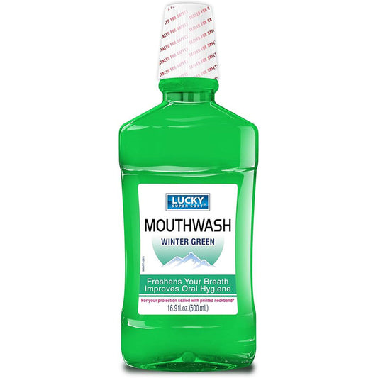 Lucky Mouthwash 16.9oz-Winter Green 12/cs