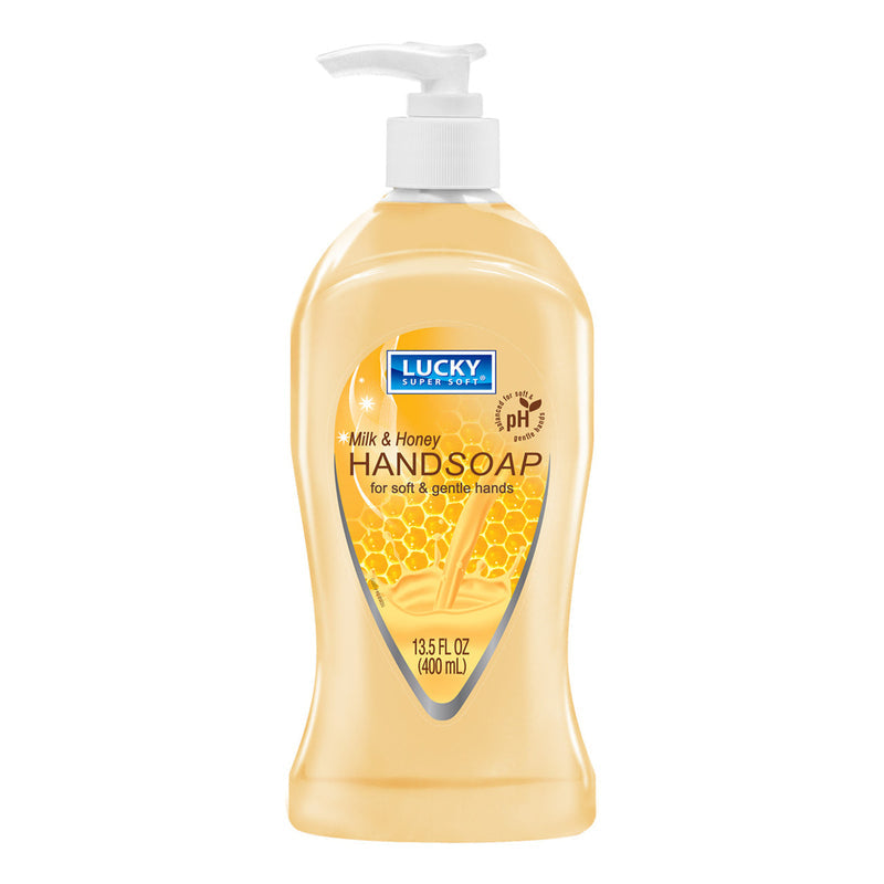 Lucky Hand Soap 13.5oz-Milk Honey 12/cs